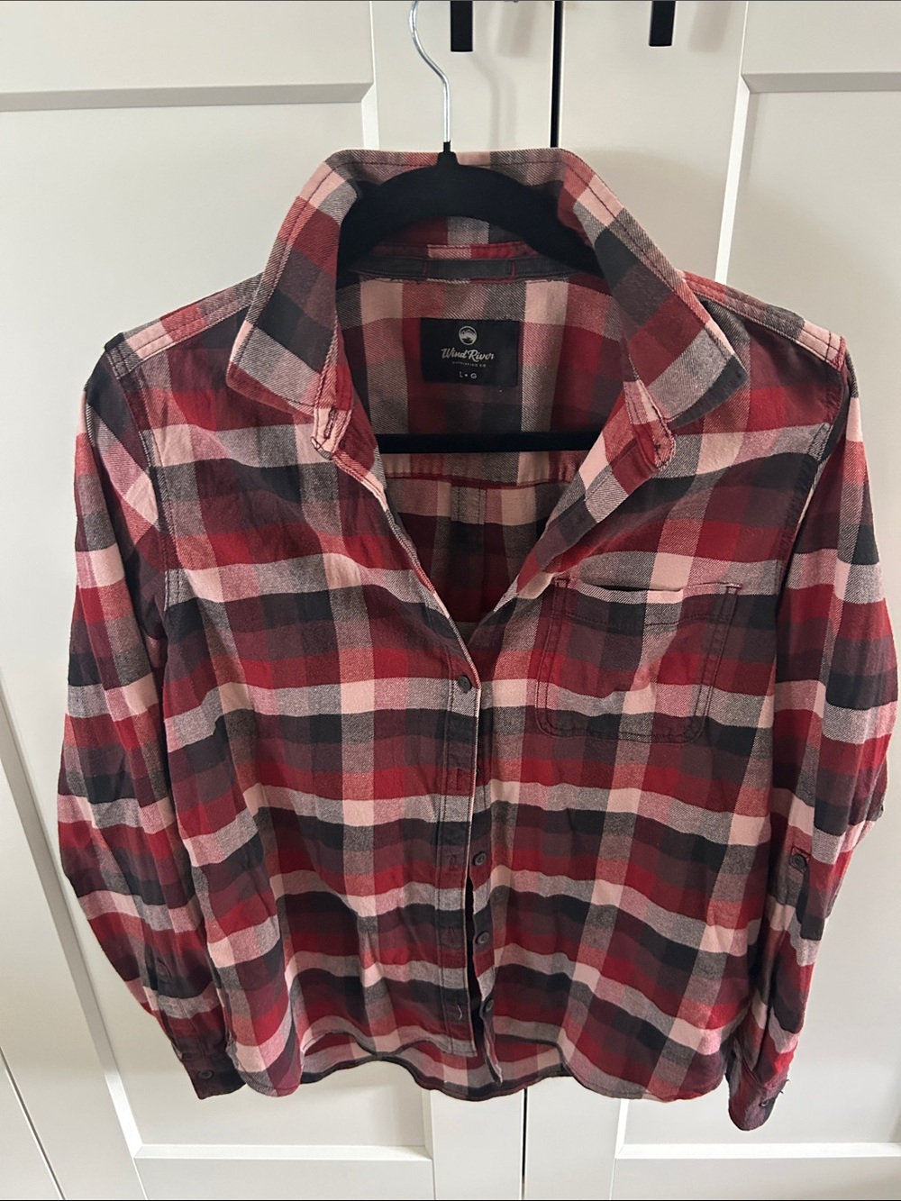 Woolrich Red and Black Plaid Button-Down Shirt